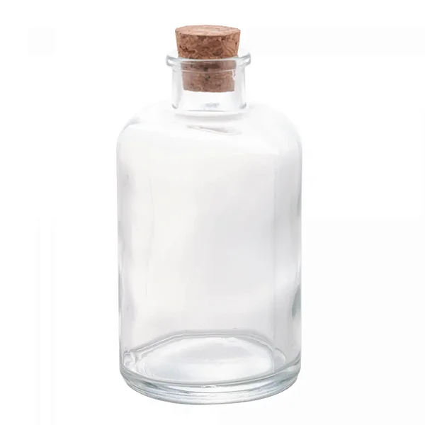 Pote De Vidro 190ml Com Rolha Para Eventos Lyor Incolor Liso