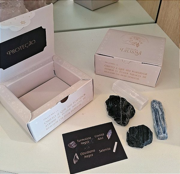Kit de Cristais Proteção - Coleção Talismã