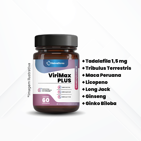 ViriMaxPLUS (Tadalafila 1,5 mg e Associações)