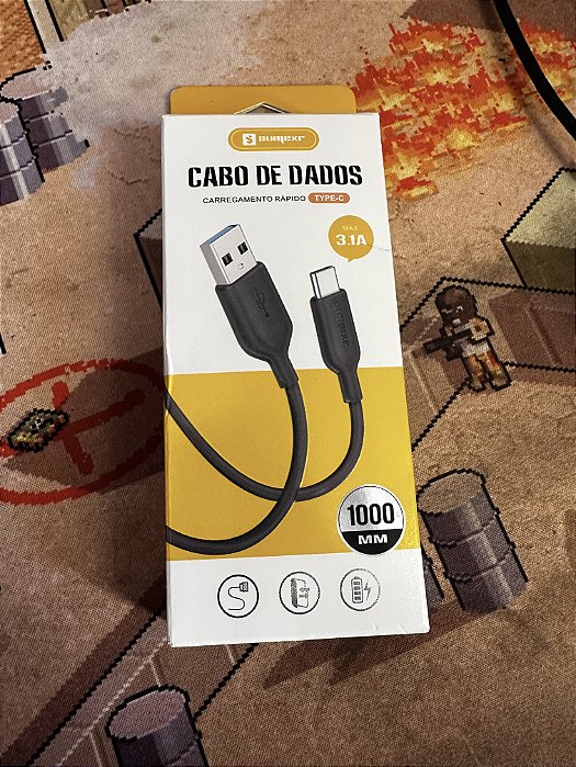 CABO USB / TIPO C - CARREGAMENTO RAPIDO (CHINA)