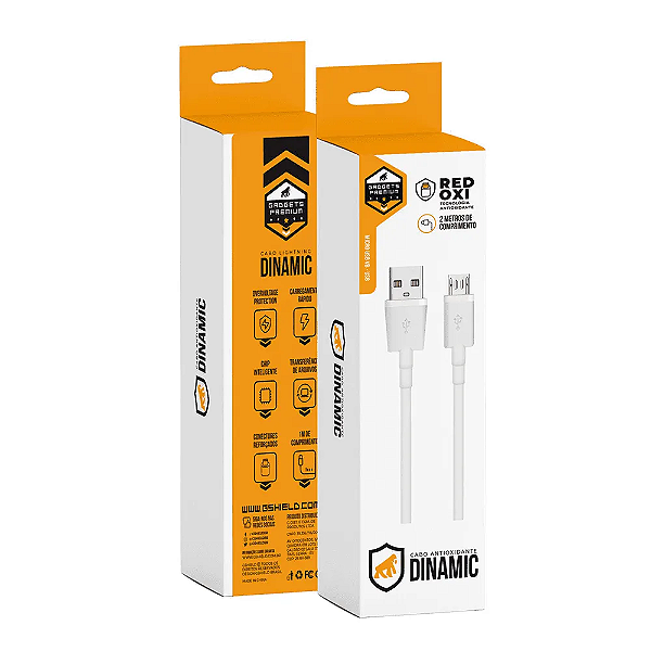 CABO DINAMIC TURBO GSHIELD - MICRO USB V8 / USB A