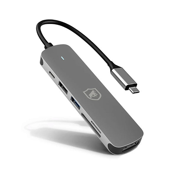Adaptador Multifuncional 6 em 1 - HDMI / USB-C / Hub Usb 3.0