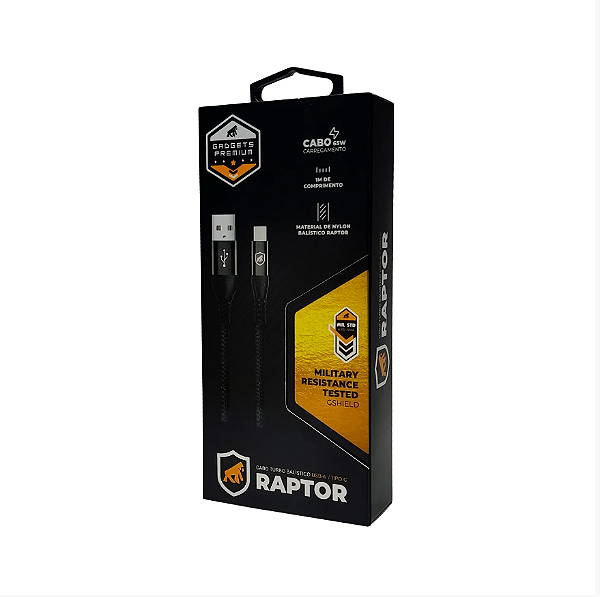 Cabo Raptor - USB-A / Tipo C
