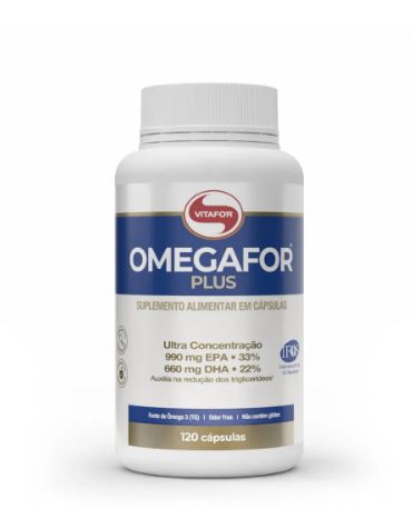 OMEGAFOR® PLUS: Ômega 3 Alta Concentração EPA DHA 120 Caps