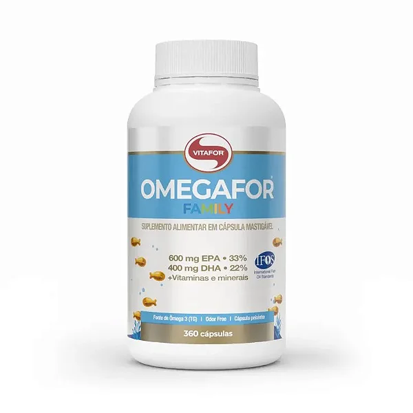 OMEGAFOR® FAMILY: Ômega 3 com Vitaminas 360 Caps