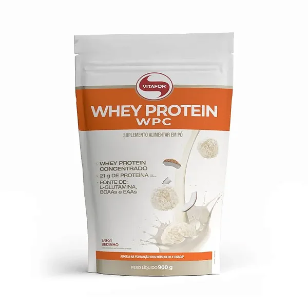WHEY PROTEIN WPC Pouch 900g Sabor Beijinho