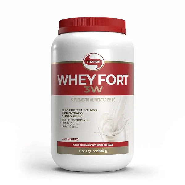 WHEY FORT® 3W 900g Neutro