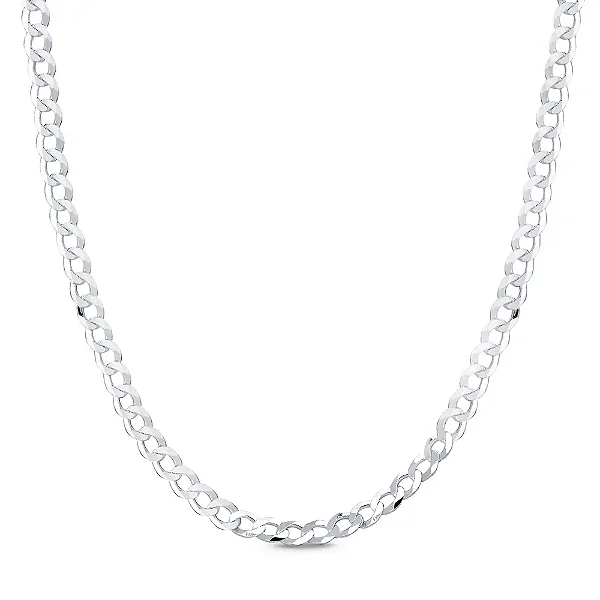 Corrente de Prata 925 Grumet 4mm 70cm