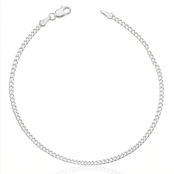 Pulseira de Prata 925 Grumet 2mm