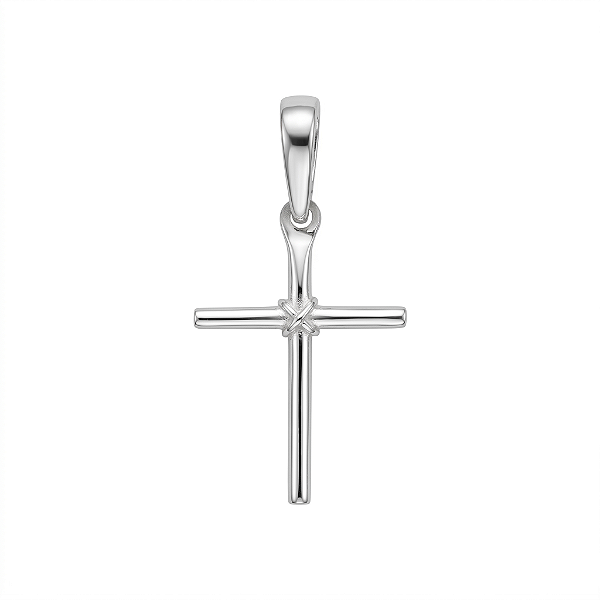 Pingente de Prata 925 Cruz Lisa Minimalista