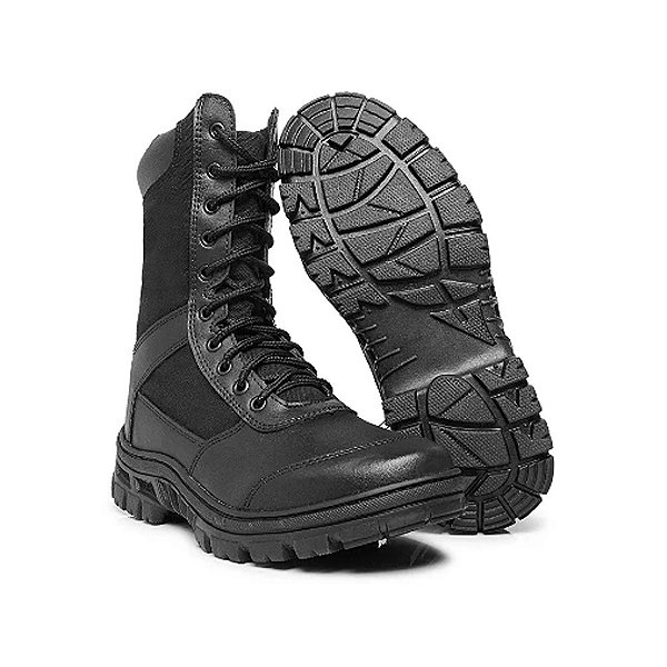 Bota Tática Motociclista Segurança Coturno Couro Ecológico 8628