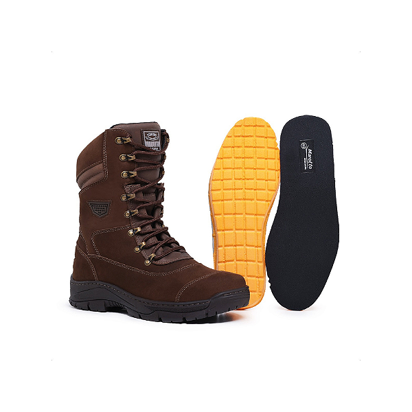 Bota Coturno Militar couro semi impermeável Marotto Aviador 12000
