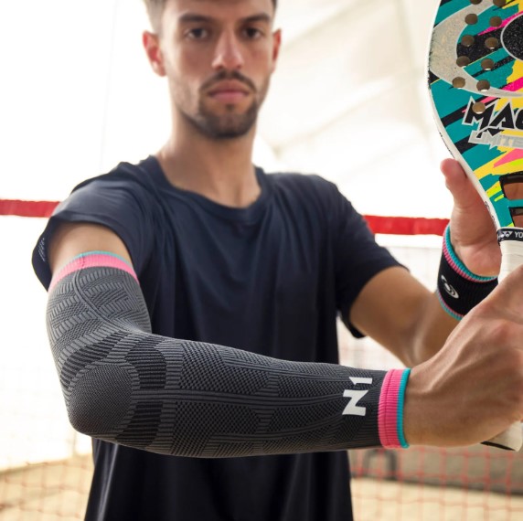 Protetor de Braço Vision Cinza Carvão, Rosa e Azul – N1 Sport