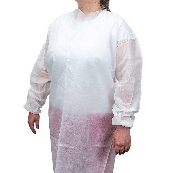 Avental Descartavel Manga Longa C/ 10 UND - Descarpack