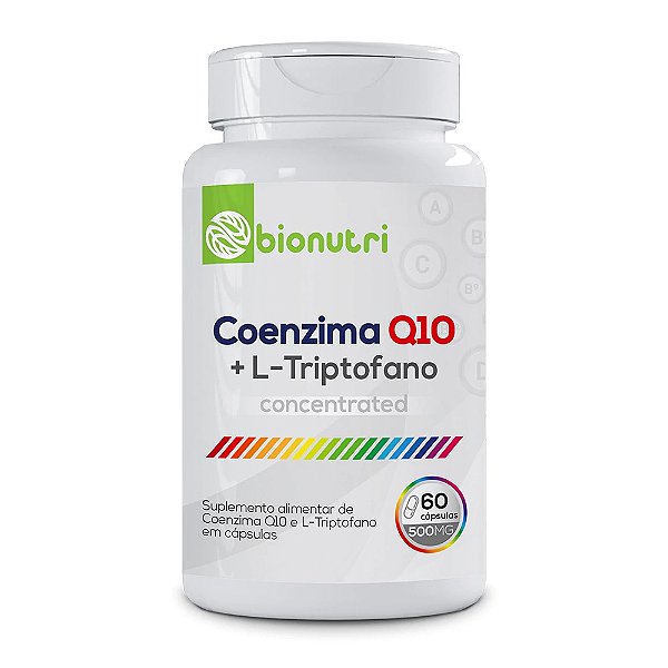 Coenzima Q10 + L-Triptofano 120 Caps 500 MG - Bionutri
