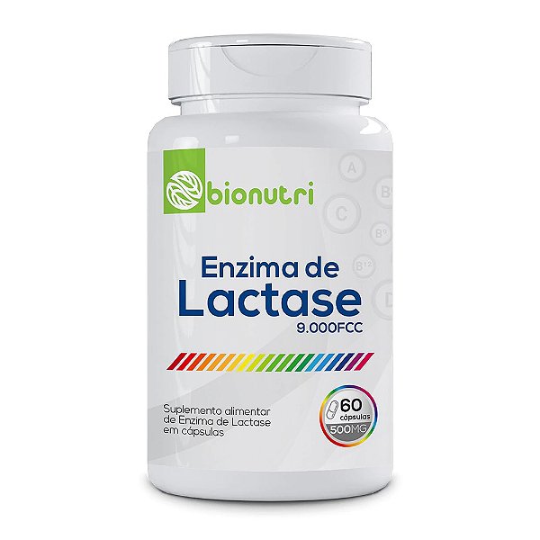 Enzima Lactase 120 Caps 500 MG - Bionutri