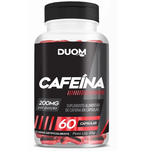Cafeína 200mg  60caps - DUOM