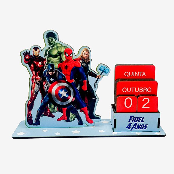 Calendário Permanente Vingadores