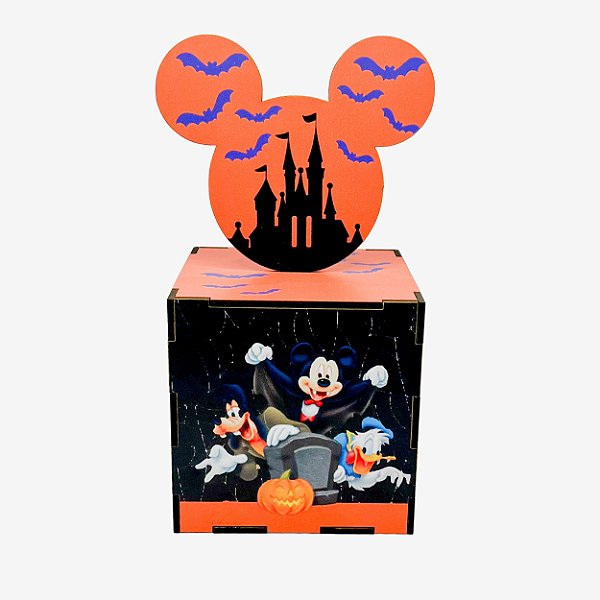 Porta Treco c/ Aplique Halloween do Mickey 10x10