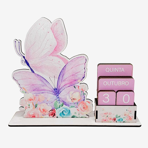 Calendário Permanente Jardim das Borboletas