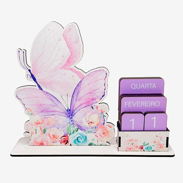 Calendário Permanente Jardim das Borboletas
