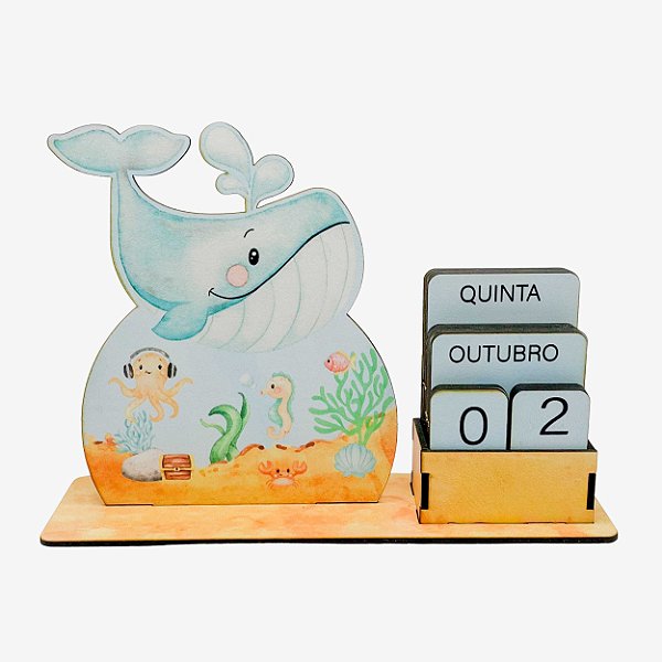 Calendário Permanente Fundo do Mar