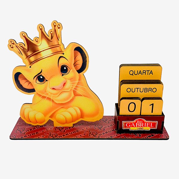 Calendário Permanente Rei Leão