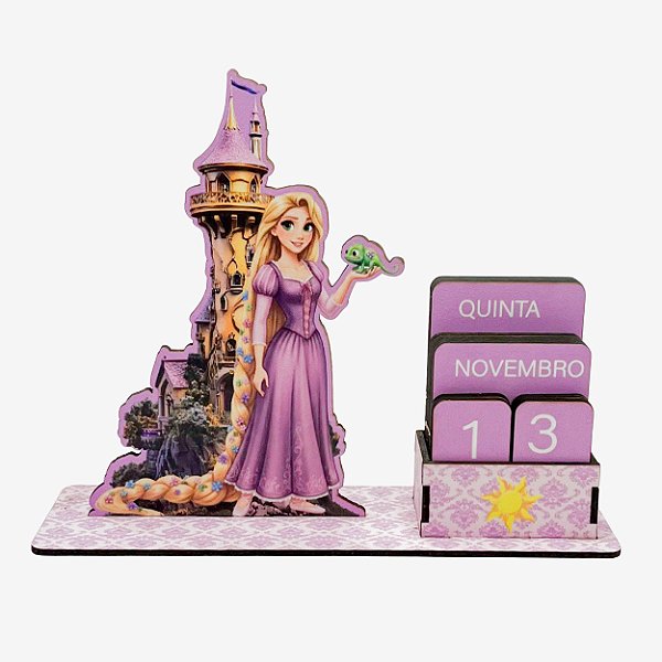 Calendário Permanente Enrolados Rapunzel