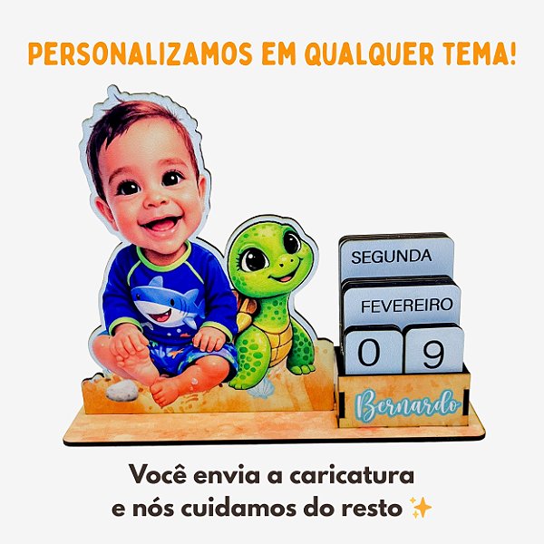 Calendário Permanente Caricatura