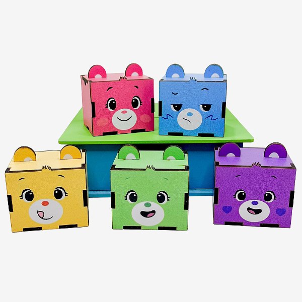 Mini Cubo Ursinhos Carinhosos