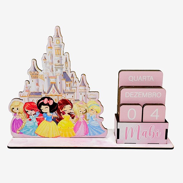 Calendário Permanente Princesas Cute