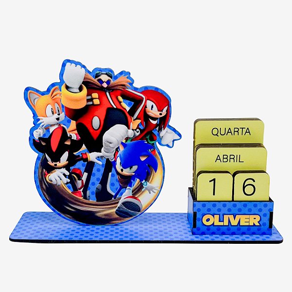Calendário Permanente Turma do Sonic