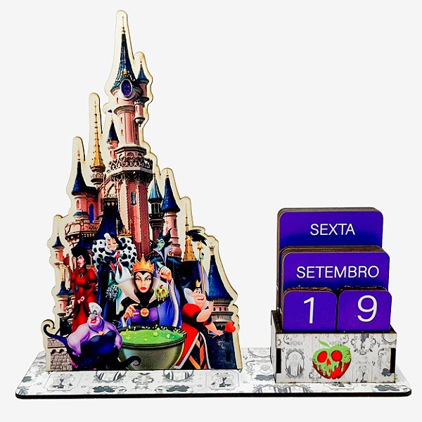 Calendário Permanente Vilãs da Disney
