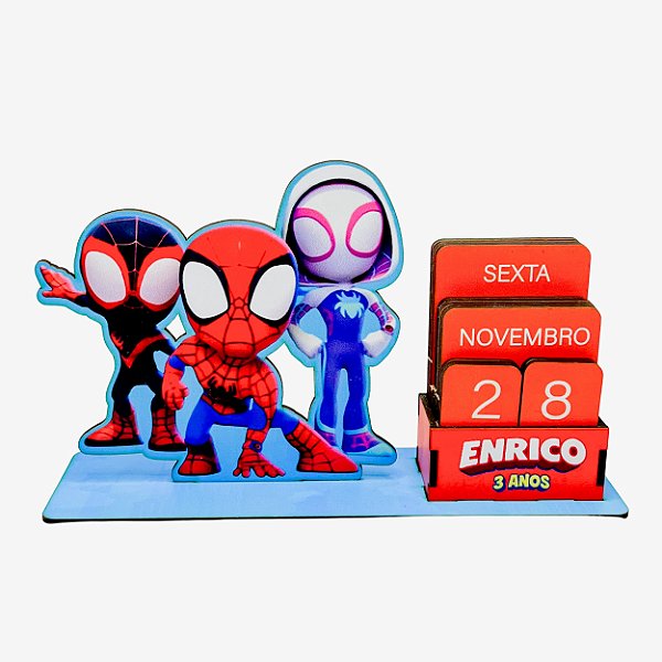 Calendário Permanente Spidey e seus Amigos Espetaculares
