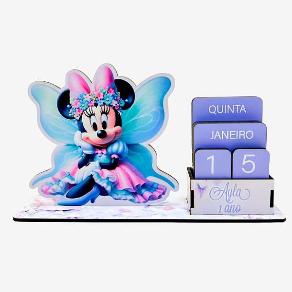 Calendário Permanente Minnie Fada