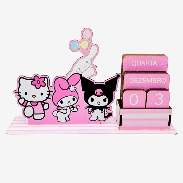 Calendário Permanente Hello Kitty e Amigos