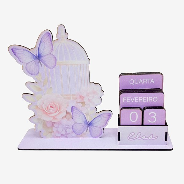 Calendário Permanente Jardim das Borboletas