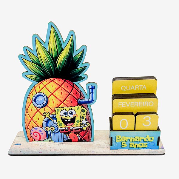 Calendário Permanente Bob Esponja
