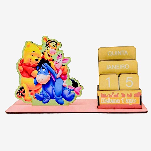 Calendário Permanente Turma do Ursinho Pooh