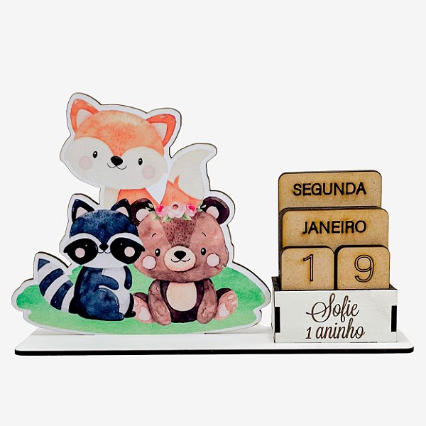 Calendário Permanente Bosque Cru