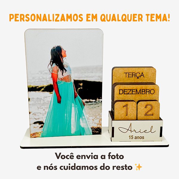 Calendário Permanente Fotográfico 15 Anos Cru