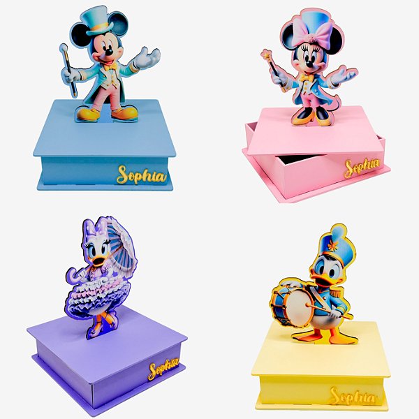 Caixa Personalizada Circo Do Mickey e da Minnie