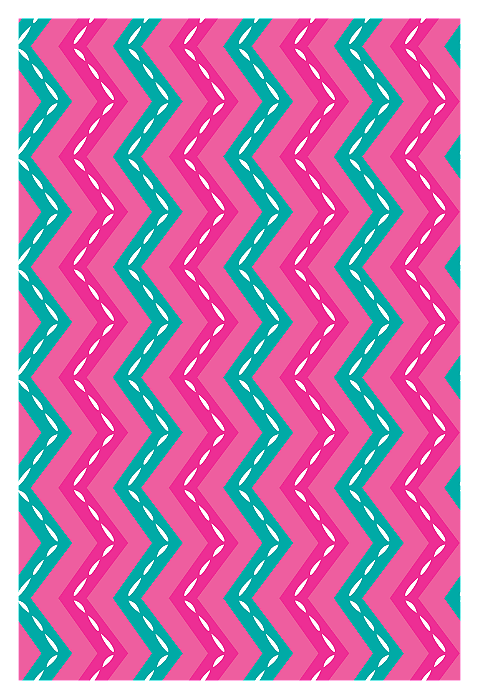 Necessaire Slim - Chevron Color