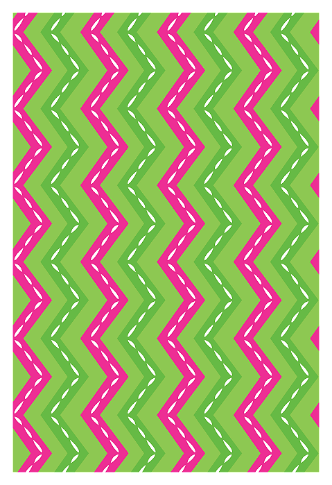 Necessaire Slim - Chevron Color