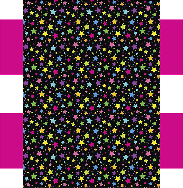 Estojo Box - Estrelas Neon