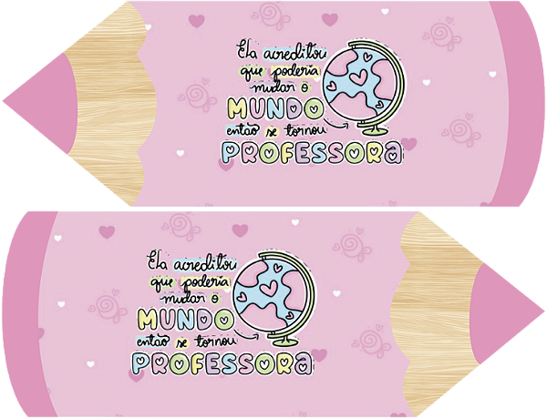 Estojo Lápis - Coleção Professores