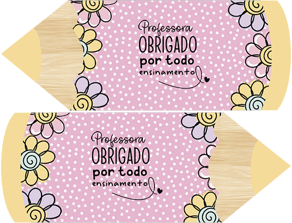 Estojo Lápis - Coleção Professores