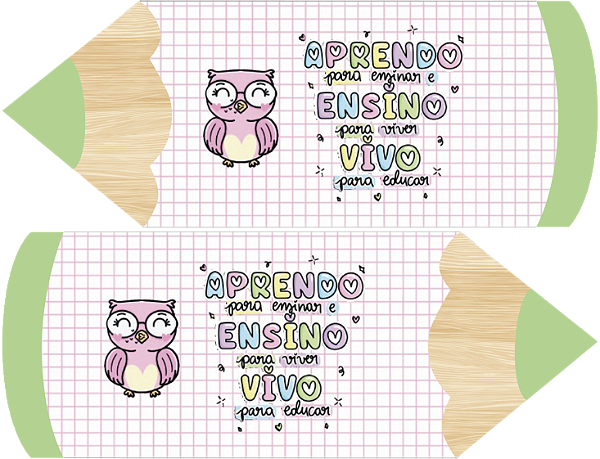 Estojo Lápis - Coleção Professores