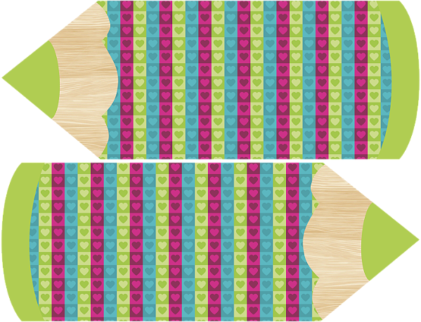 Estojo Lápis - Coleção Colorida