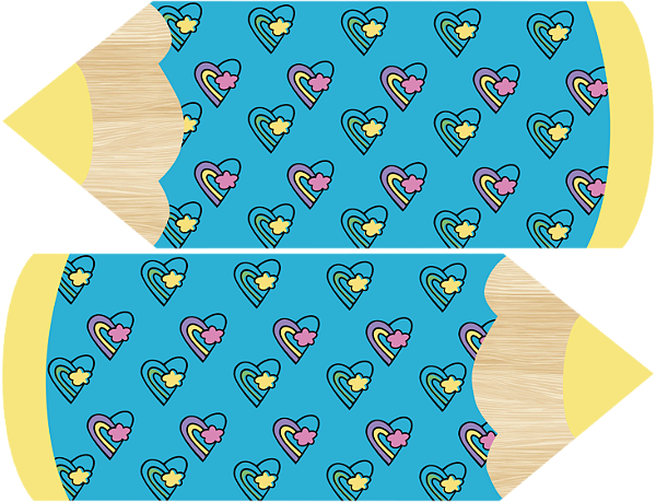 Estojo Lápis - Coleção Colorida